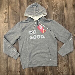 Cotopaxi Do Good Pullover Organic Cotton Blend Hoodie Men’s Size M Heather Grey